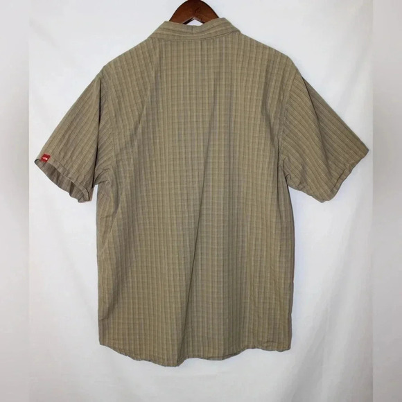 Men’s The North Face Pin Striped Short Sleeve Outdoor Hiking Casual Shirt Size L - Picture 6 of 11